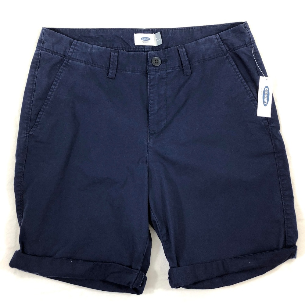 NWT Old Navy Dark Blue Rolled Twill Shorts